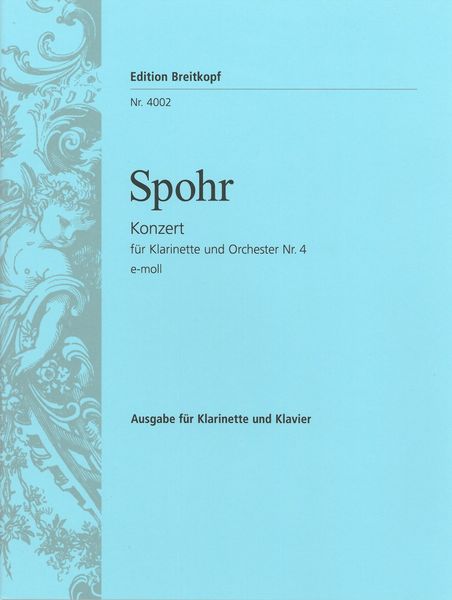 Clarinet Concerto No. 4 In E Minor : reduction For Clarinet and Piano.