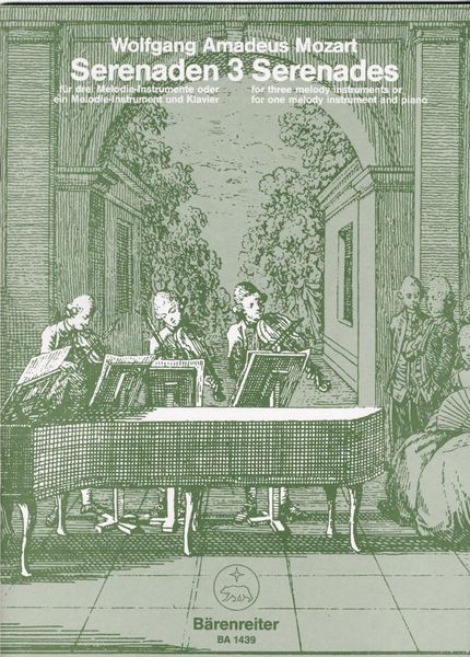 Serenades : For 3 Melodic Instruments Or 1 Melodic Instrument and Piano - Vol. 3.