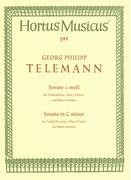 Sonata In C Minor : For Flute (Recorder), Oboe and Basso Continuo.