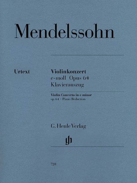 Violin Concerto In E Minor, Op. 64 : Piano reduction / edited by Ulrich Scheideler.