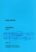 Variation : For Piano (1981).