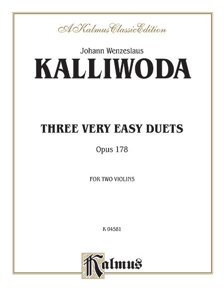 Three Very Easy Duets, Op. 178 : For Two Violins.