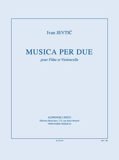 Musica Per Due : Pour Flute Et Violoncelle.