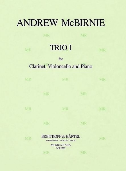 Trio I : For Clarinet, Violoncello and Piano (1988).