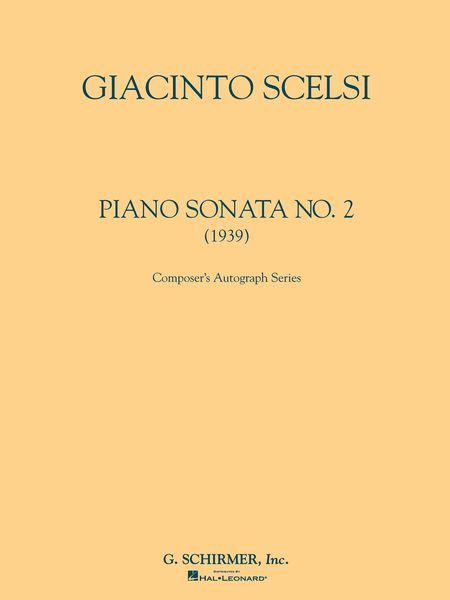 Sonata No. 2 : For Piano (1939).