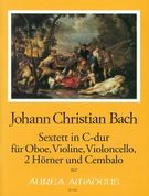 Sextett In C-Dur : Für Oboe, Violine, Violoncello, 2 Hörner und Obligates Cembalo.
