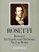 Konzert : Für Fagott und Orchester Nr. 2 In B-Dur - Piano reduction.