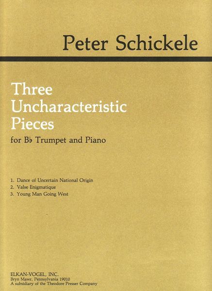 Three Uncharacteristic Pieces : For Bb Trumpet And Piano.