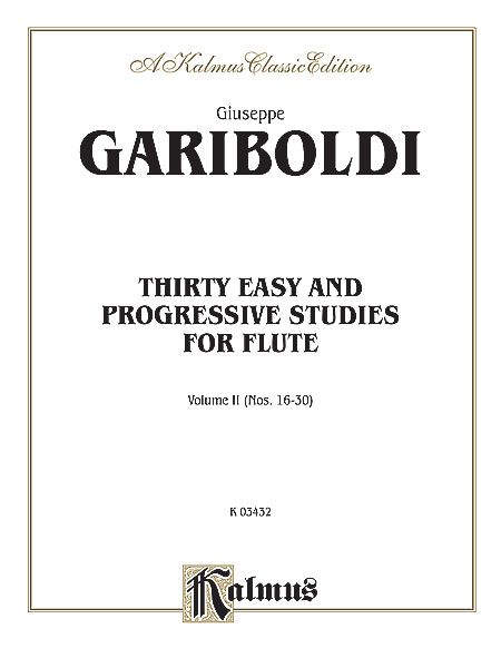 Thirty Easy and Progressive Studies, Vol. 2 (Nos. 16-30) : For Flute.