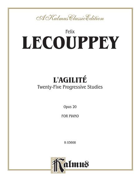 Agilite : Twenty-Five Progressive Studies For Piano, Op. 20.