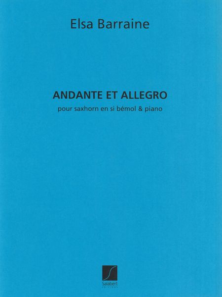 Andante Et Allegro : For Saxophone and Piano.