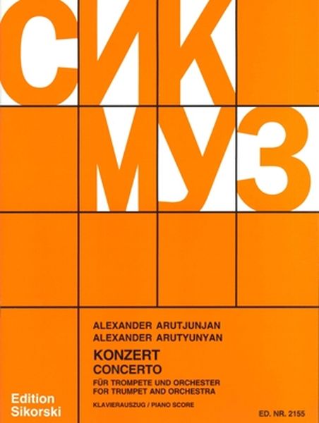 Concerto : For Trumpet and Orchestra - Piano reduction.