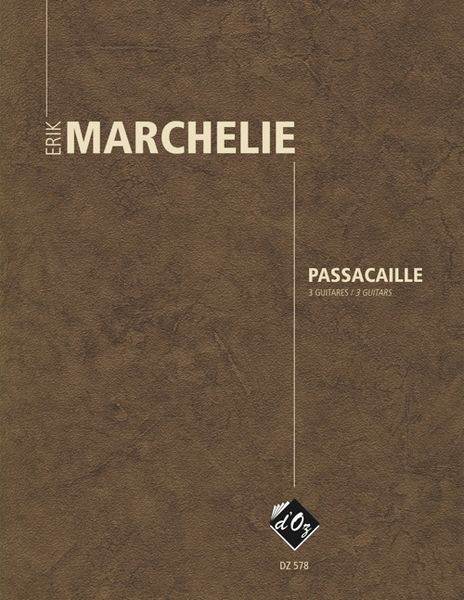 Passacaille : For 3 Guitars.