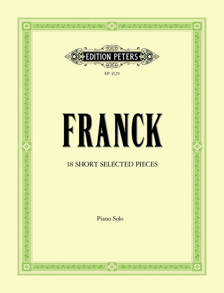Shorter Pieces (18) : For Piano.