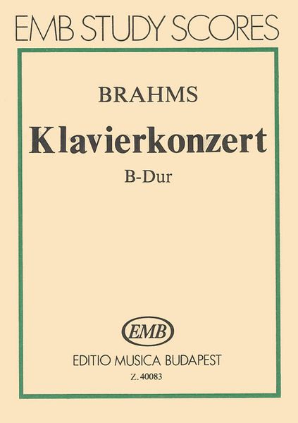 Klavierkonzert B-Dur, Op. 83.