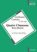 4 Chansons : For 2 Trumpets, 2 Trombones (+Alt) / arranged Pierre-Alain Monot.