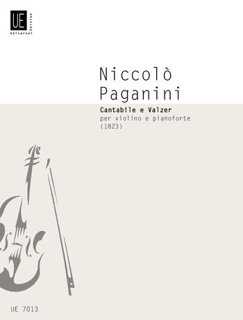 Cantabile E Valzer : Per Violino E Pianoforte (1823) / edited by Georg Kinsky and Fritz Rothschild.