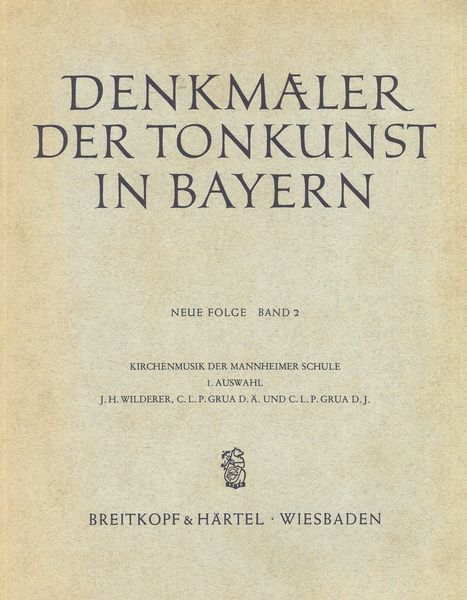 Sacred Music Of The Mannheim School, Vol. 1.