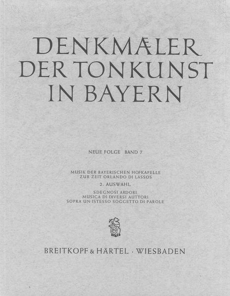 Music Of The Bavarian Court Orchestra In Orlando Di Lasso's Day, Vol. 2.