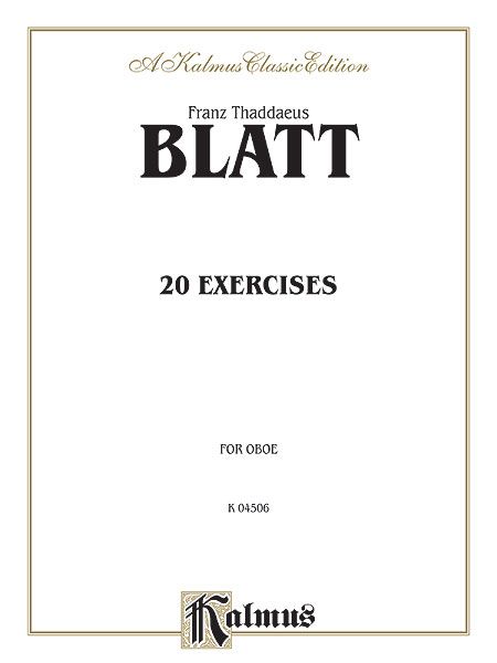 20 Exercises : For Oboe.