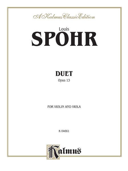Duet, Op. 13 : For Violin and Viola.