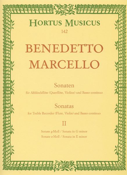 Sonatas From Op. 2 : For Recorder and Basso Continuo - Vol. 2.