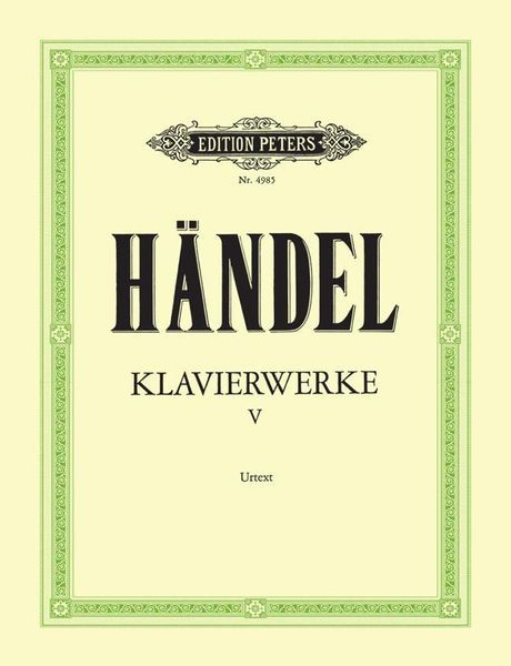 Piano Works, Vol. 5 : Piano Book Of The Young Haendel (10 Pieces).