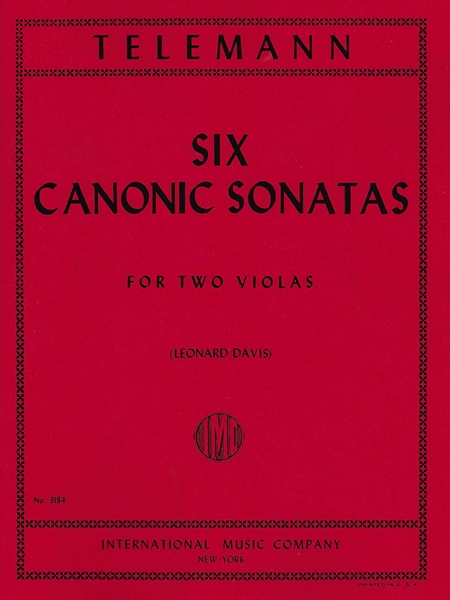 Six Canonic Sonatas : For Two Violas / Ed. by Leonard Davis.
