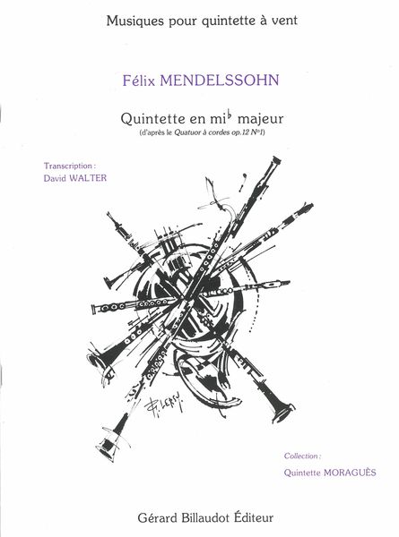 Quintet In E Flat Major : For Woodwinds (After The String Quartet Op. 12 No.11).