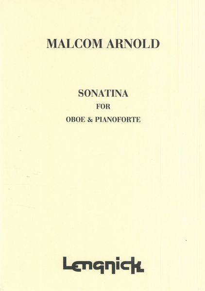Sonatina : For Oboe and Piano.