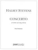 Concerto : For Clarinet and String Orchestra - reduction For Clarinet and Piano.