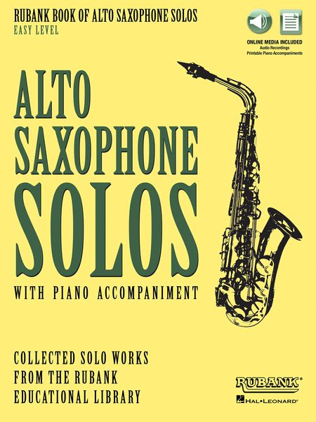 Alto Saxophone Solos With Piano Accompaniment : Easy Level.