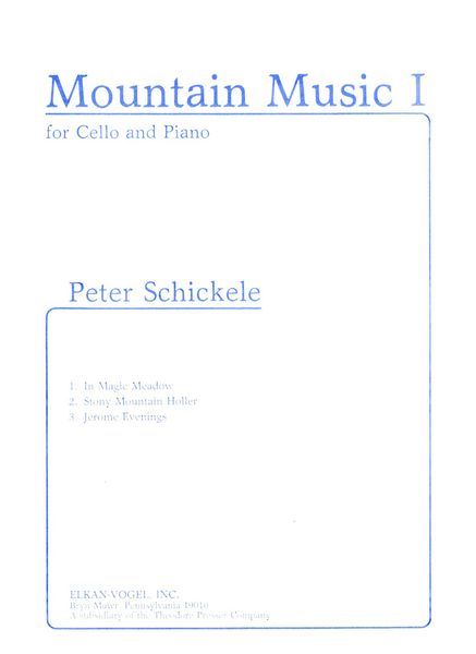 Mountain Music I : For Cello and Piano.