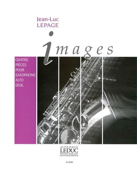 Images : Quatre Pieces Pour Saxophone Alto Seul.