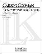 Concertino For Three : For Flute, Oboe and Bassoon (2001).