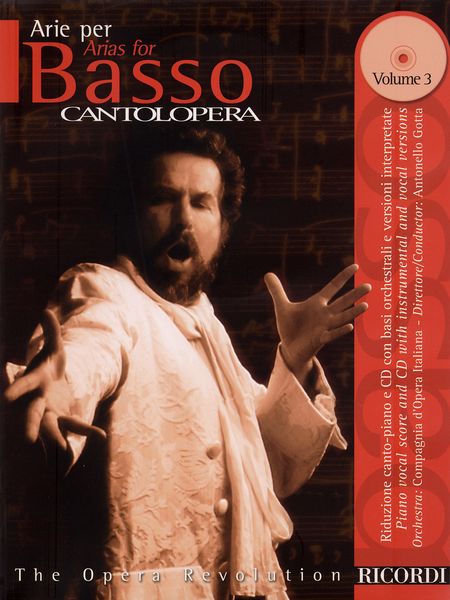 Arias For Bass, Vol. 3 : Vocal Score and CD With Orchestral Accompaniment.