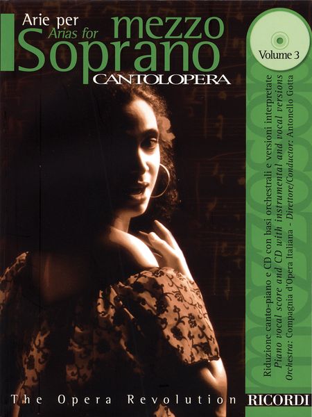 Arias For Mezzo-Soprano, Vol. 3 : Vocal Score and CD With Orchestral Accompaniment.