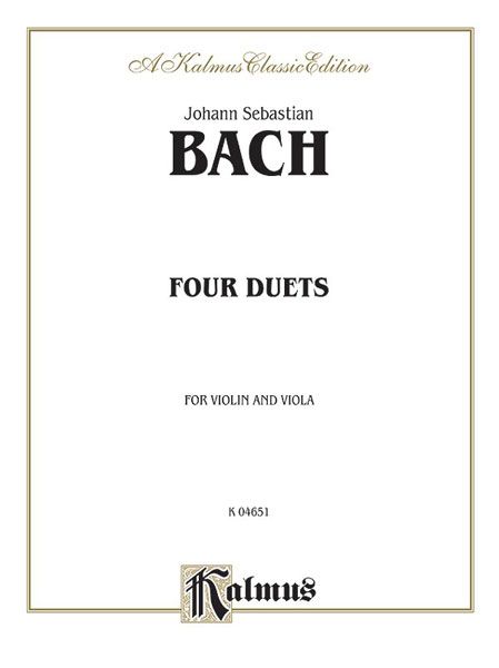 Four Duets : For Violin and Viola.