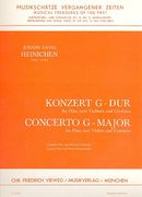 Konzert In G-Dur : Für Flöte, 2 Violinen und Continuo / reduction For Flute & Piano.