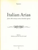 Italian Arias From 18th Century Comic Chamber Operas : For Soprano.