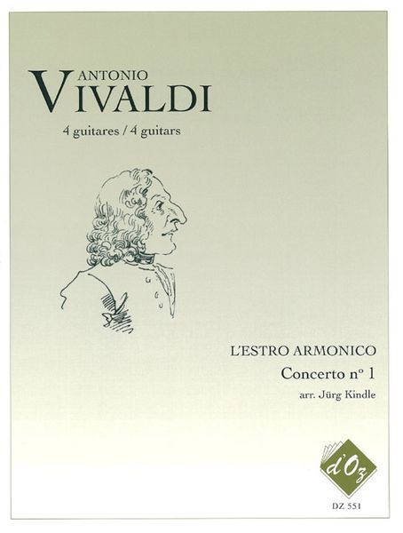 L' Estro Armonico, Concerto No. 1, RV 549 : For 2 Guitars / Kindle, Jürg.