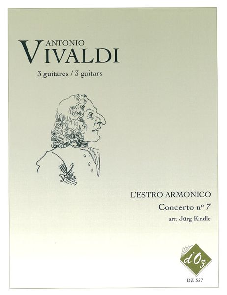 L' Estro Armonico, Concerto No. 7, RV 567 : For Three Guitars / arr. Kindle.