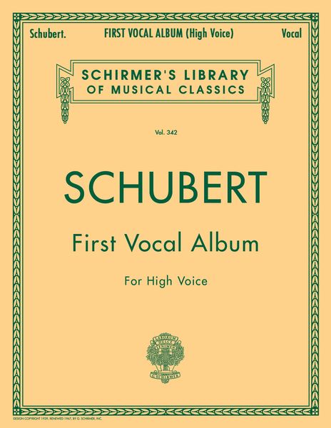 First Vocal Album (82 Songs) : For High Voice And Piano [German/English].