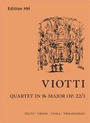 Quartet In B Flat Major, Op. 22/1 : For Flute, Violin, Viola and Violoncello / Ed. Jennifer Caesar.