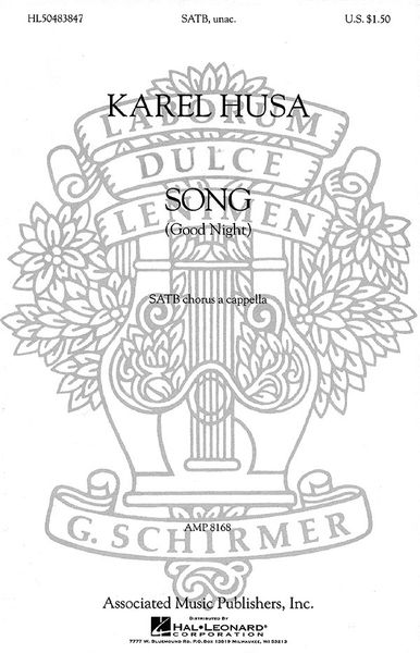 Song (Good Night) : For SATB Chorus A Cappella.