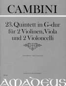 Quintet No. 23 In G Major : For 2 Violins, Viola And 2 Violoncelli / Edited By Yvonne Morgan.