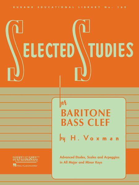 Selected Studies : For Baritone, Bass Clef.