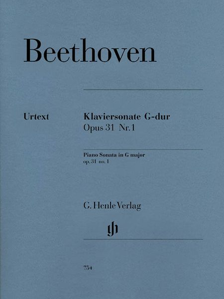 Klaviersonate Nr. 16 G-Dur, Op. 31 No. 1 / edited by Norbert Gertsch and Murray Perahia.