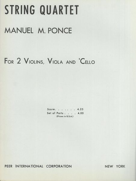 String Quartet.