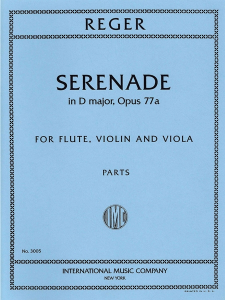 Serenade, Op. 77a : For Flute, Violin, and Viola.